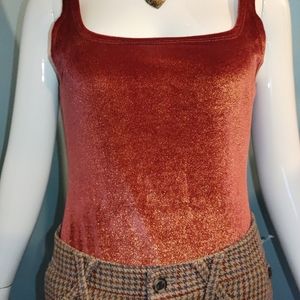 ❤️Velvet sweetheart neckline bodysuit Sz. 6